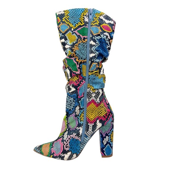 Rainbow Snakeskin Boots - Picture 3 of 5